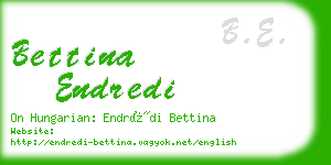 bettina endredi business card